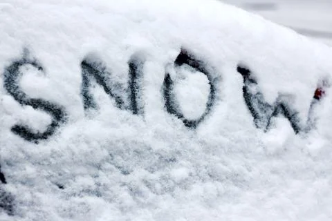 Background of snow . Stock Photos