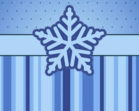 Background with snowflake Stock Illustration