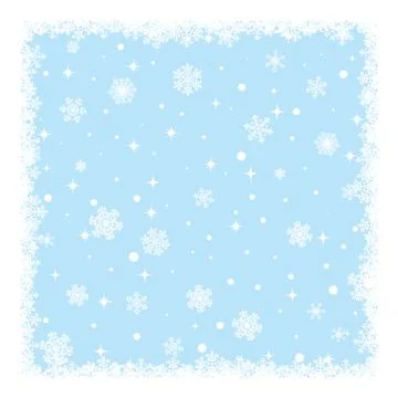 Background with snowflakes Stock Illustration