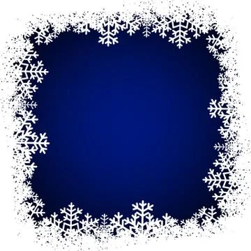 Background with snowflakes Stock Illustration