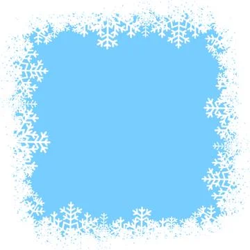Background with snowflakes Illustrazione stock