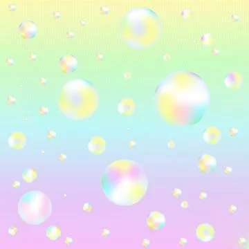 Background with soap bubbles Stock Illustration