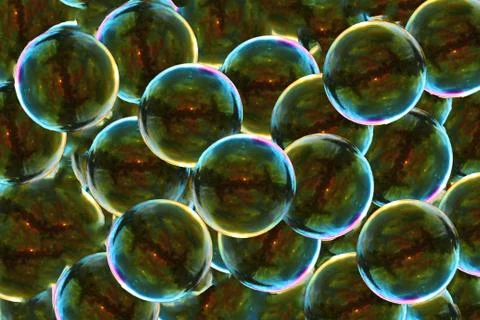 Background of soap bubbles Stock Photos