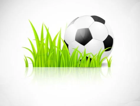 Background with soccer ball Stock Illustration