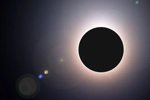 Background of solar eclipse 스톡 일러스트