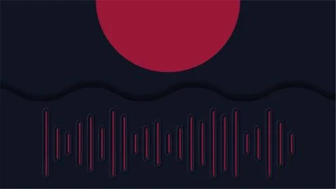 Background sound wave Stock Illustration