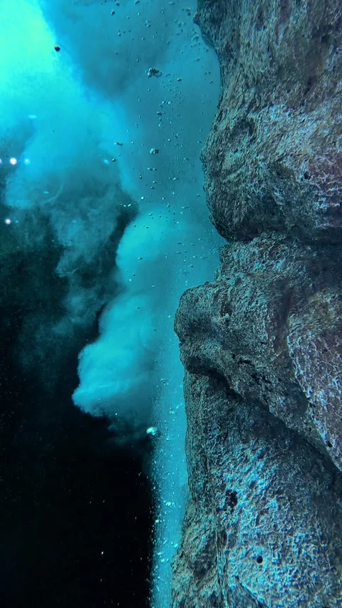 Background with space, water oxygen, blurry motion of oxygen Stock Footage 246296790