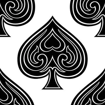 Background with spades. Stock Illustration