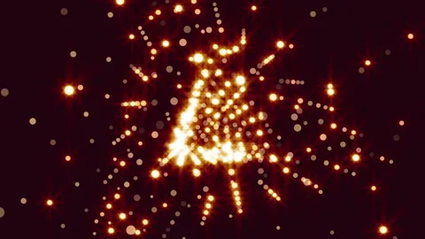 Background with sparkling particles. Seamless loop Stock Footage 89323019