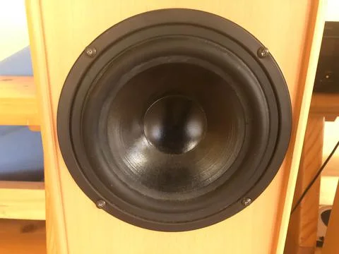 Background as a speaker close up. Stock Photos