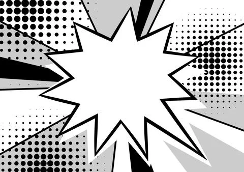 Background with speech bubble. Decorative abstract card in pop art style. Stock Illustration