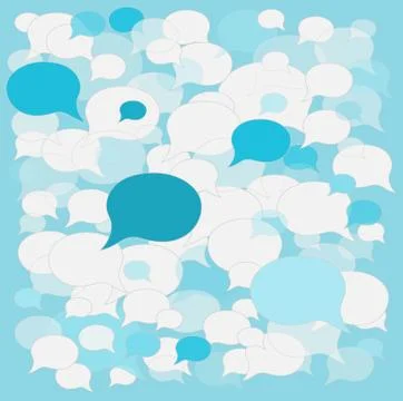 Background speech bubbles Stock Illustration