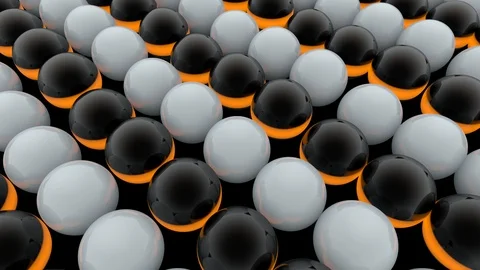 Background Sphere white and black line orange. Stock Footage 106032665