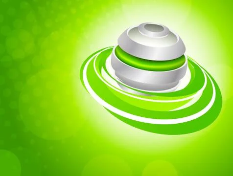 Background with spheres Stock Illustration