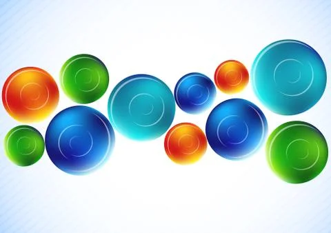 Background with spheres Illustrazione stock