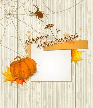 Background with spider Stock Illustration