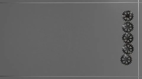 Background with spinning gear Stock Footage 52361560