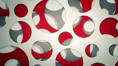 Background with spinning surfaces with holes. loop Stock Footage 44269739