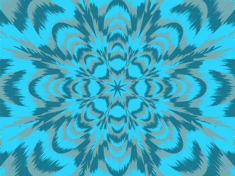 Background spiral abstract boho flower feather 2 Ilustración de archivo