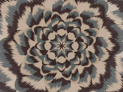 Background spiral abstract boho flower feather 1 Stock-Illustration