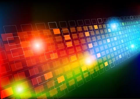 Background with squares Stock Illustration