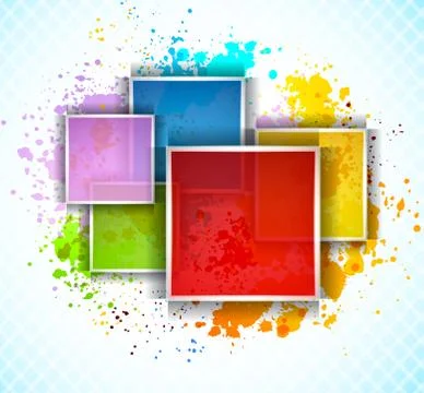 Background with squares Illustrazione stock
