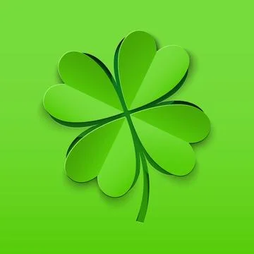 Background for St. Patrick s Day with lucky clovers. Vector illustration. Illustrazione stock
