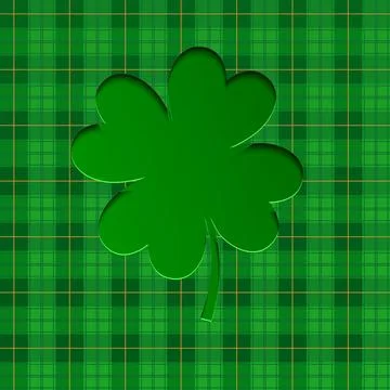Background for St. Patrick s Day with lucky clovers. Vector illustration. Illustrazione stock