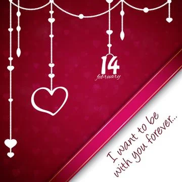 Background for st. valentine's day Stock Illustration