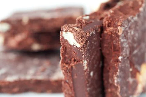 Background of stack of chocolate Stock Photos