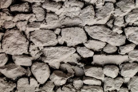 Background - Stacked Stone Wall. Stock Photos