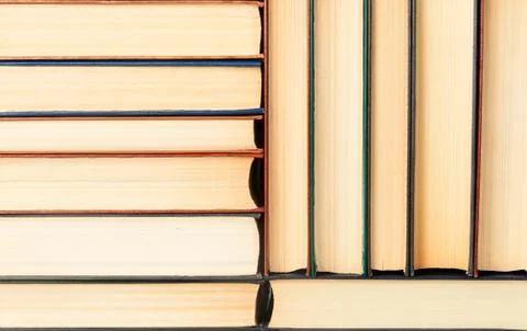 Background the stacks of old books Stock Photos