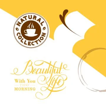 Background with stains of coffee Stock Illustration