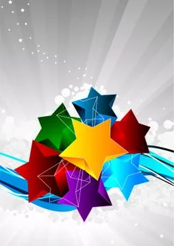 Background with star Stock Illustration