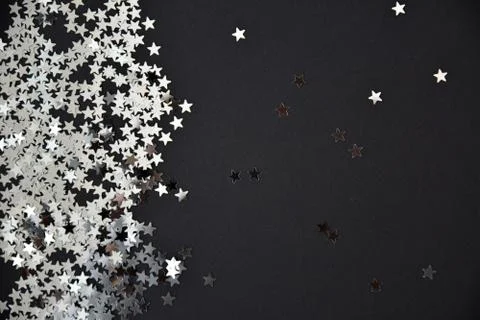 Background star sequin Stock Photos