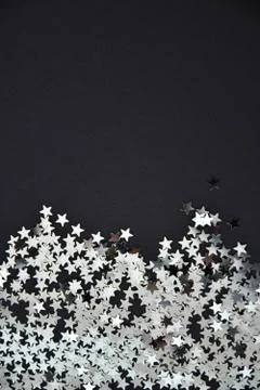Background star sequin Stock Photos