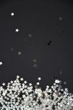 Background star sequin Stock Photos