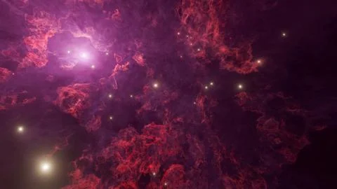 Background of starry cloudy night sky Ilustração Stock