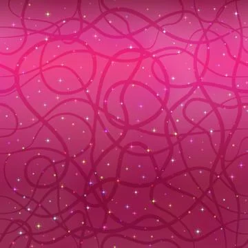 Background with Stars and Lines Stock Illustration