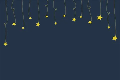 Background with stars on a blue background. Vector background Stock Illustration