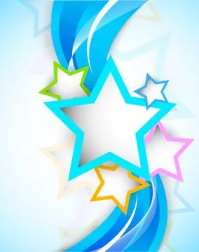 Background with stars Stock Illustration