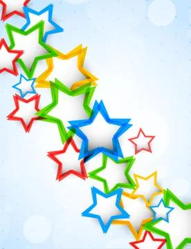 Background with stars Stock Illustration