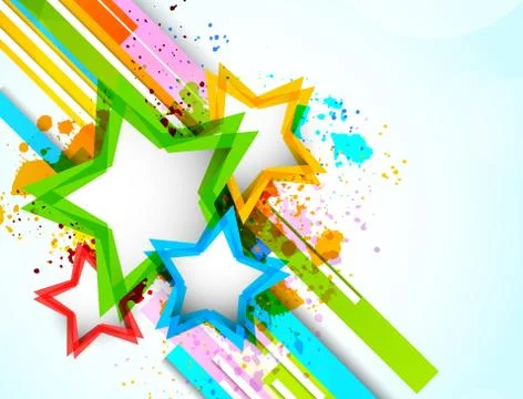 Background with stars Stock Illustration