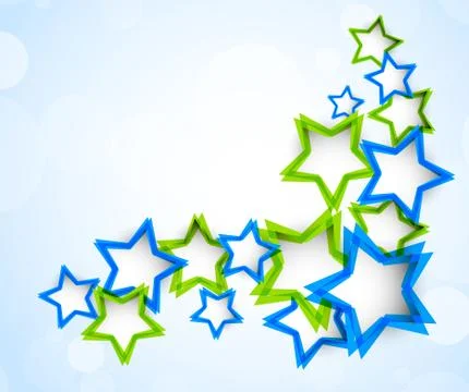 Background with stars Illustrazione stock