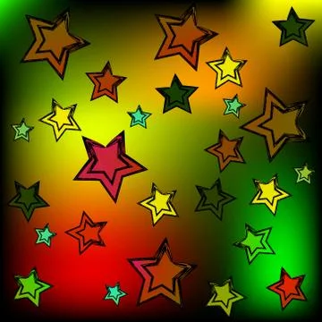 Background of the stars. Stock Illustration