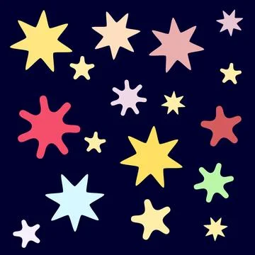 Background with stars. Stock Illustration