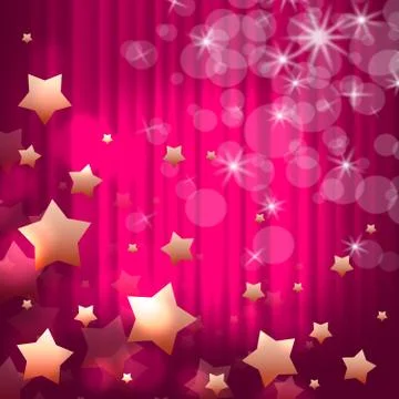 Background stars indicates light burst and glaring Stock Illustration