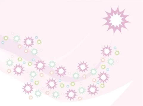 Background stars with text Stock Illustration