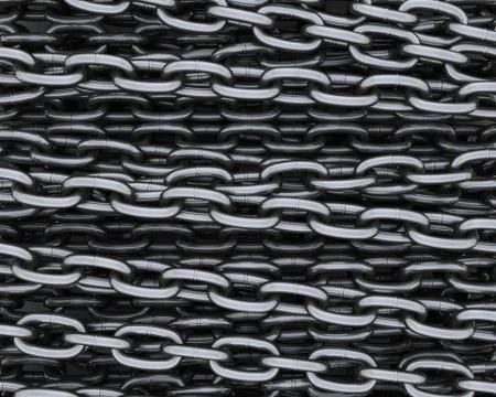 Background of steel chains Stock Illustration
