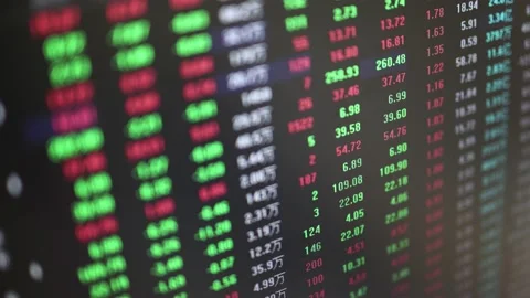Background of stock price changes in financial securities market Stock Footage 168114430